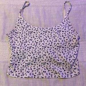flowery crop top